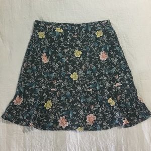 LOFT Floral Skirt